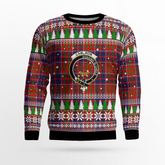 Clan Cameron of Lochiel Crest Tartan Christmas Ugly Sweater TP81 Cameron of Lochiel Crest Tartan Tartan Ugly Sweater